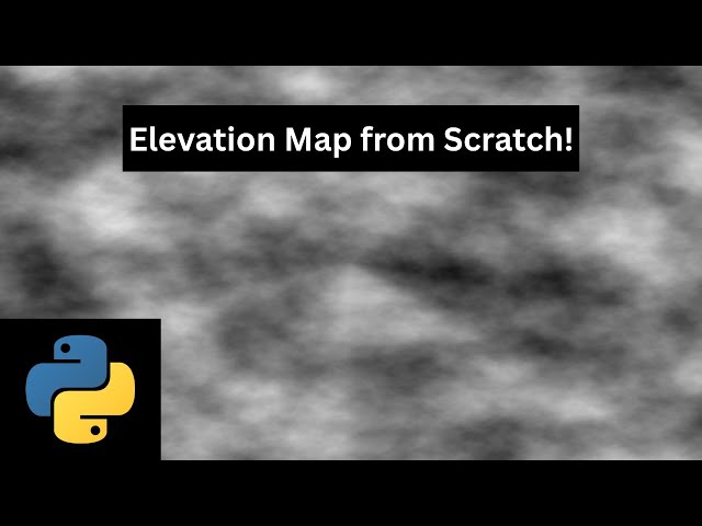 Python Tutorial | How to Generate a Procedural Elevation Map from Scratch