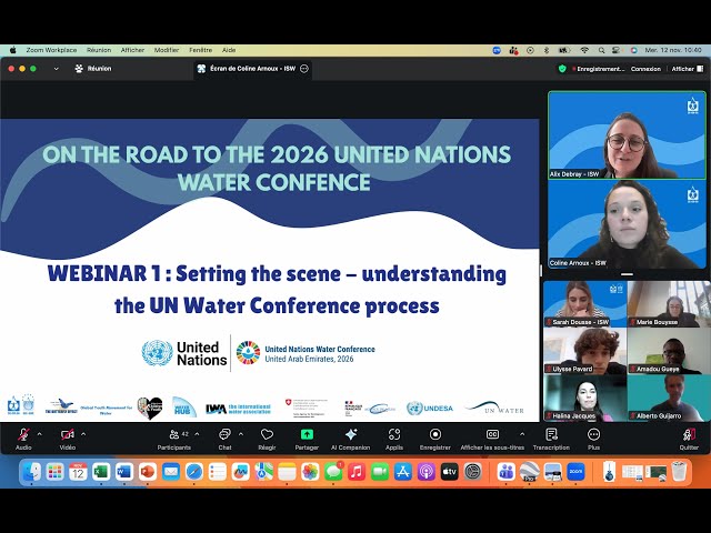 On the road to the 2026 UN Water Conference - Webinar 1 "Setting the scene"