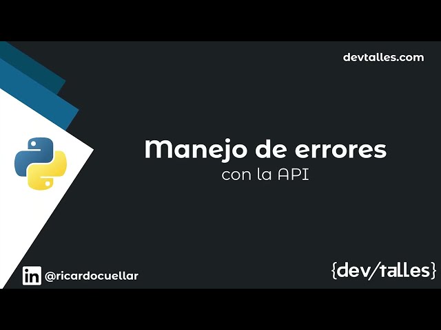[S2/L06] Python: Applied Artificial Intelligence - Error Handling with the API