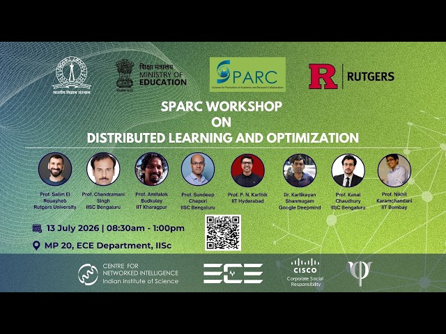 SPARC Workshop on Distributed Learning and Optimization