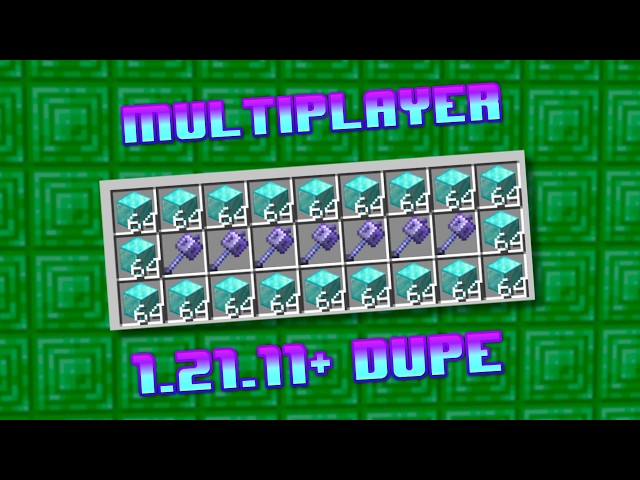 Minecraft Java Voucher Multiplayer Duplication Glitch