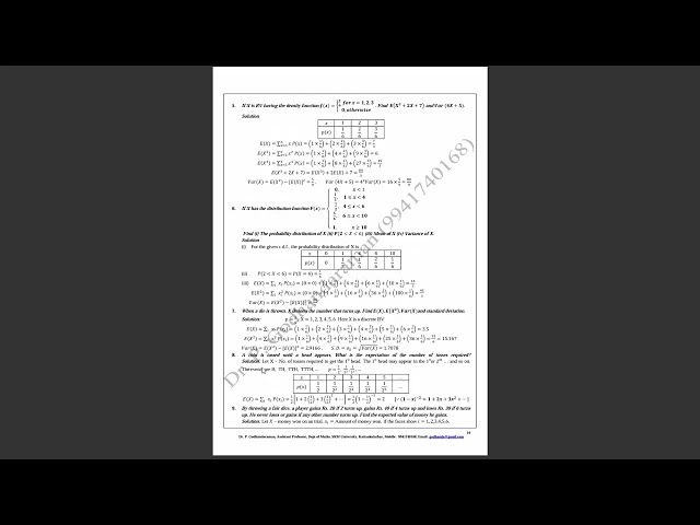 Continuous Random Variables Problems