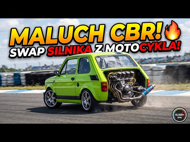 Fiat 126p Honda CBR1000 Swap AI | Engine Swap - Reborn! 🏁