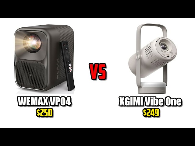WEMAX VP04 vs XGIMI Vibe One - In-Depth Comparison - Which Portable Google TV LCD Projector To Buy?