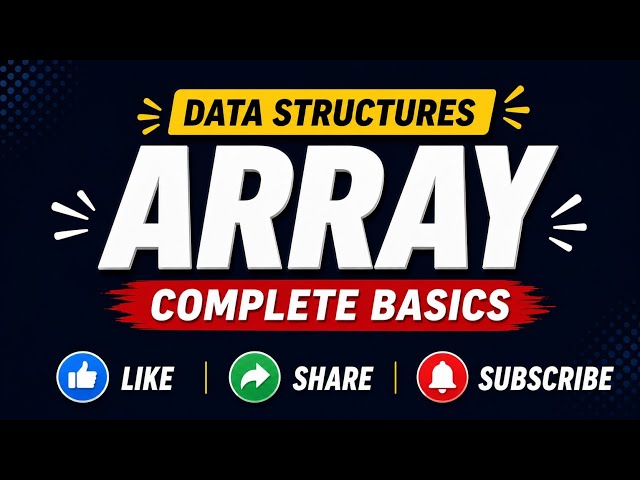 Array in C | Complete Array Basics @cseloopofficial 