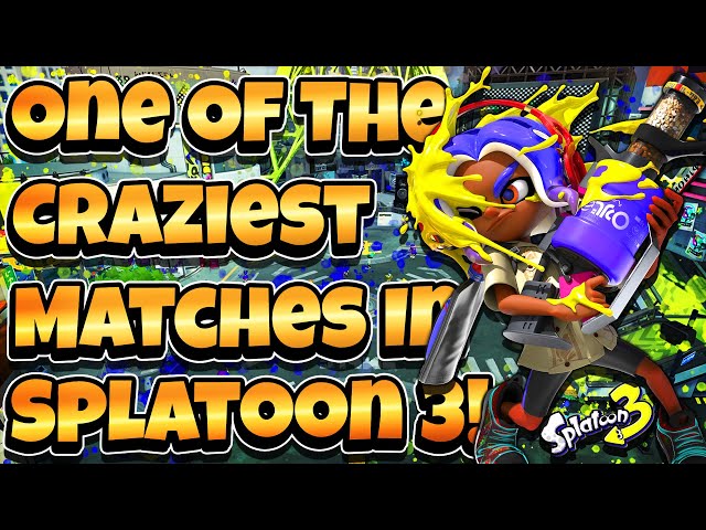 One Of the Craziest Matches I Have Played in Splatoon 3! - Splatoon 3 Ranked Matches
