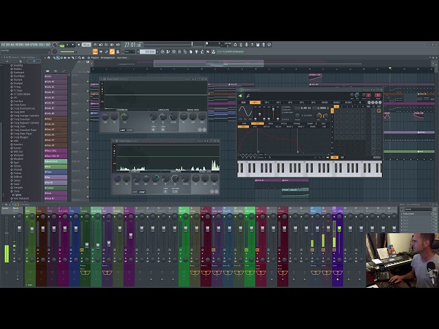 Using a mic in music production without feedback during loud playback in FL Studio.