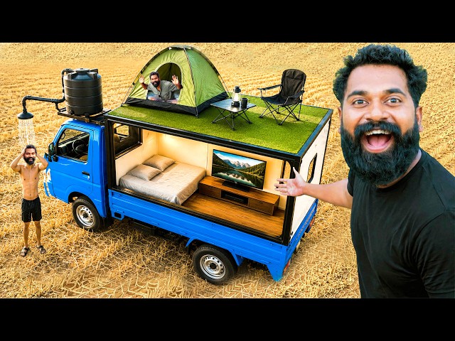 I Turned a Tata Ace Into a Camper Van (Full Build) | M4 Tech |