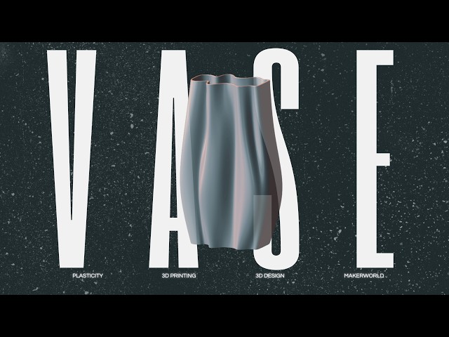 Easy Organic Vase in Plasticity | Quick 3D Modeling Tutorial for 3D Printing