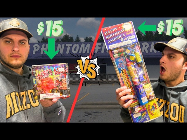 $15 Firework VS $15 Firework ASSORTMENT! (Which is best?)