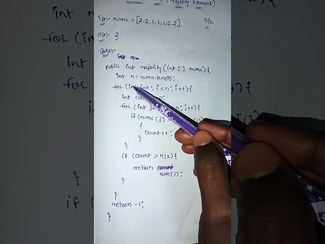 Majority Element | LeetCode 169 | Java | Brute Force Approach