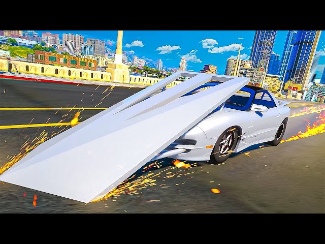 Un coche de 5600 HP con volteretas destruyó a la policía en GTA 5 RP