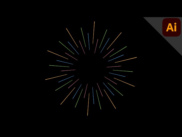 How to Create a Sunburst & Firework effect in Adobe Illustrator | Step-by-Step Tutorial