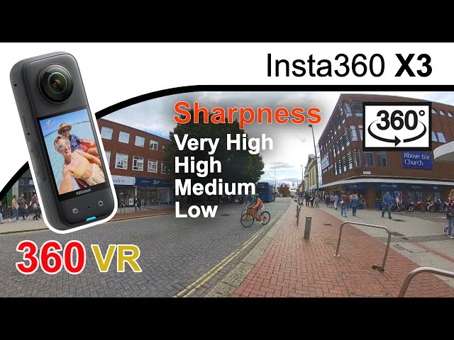 Insta360 X3 | Sharpness Setting l 360 VR | @Insta360 ​