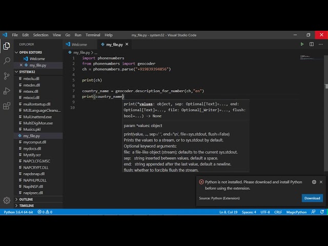 phonenumbers python | (In Hindi)
