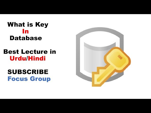 What is Key and It's Types  In Database || DBMS || Lecture in Urdu/Hindi