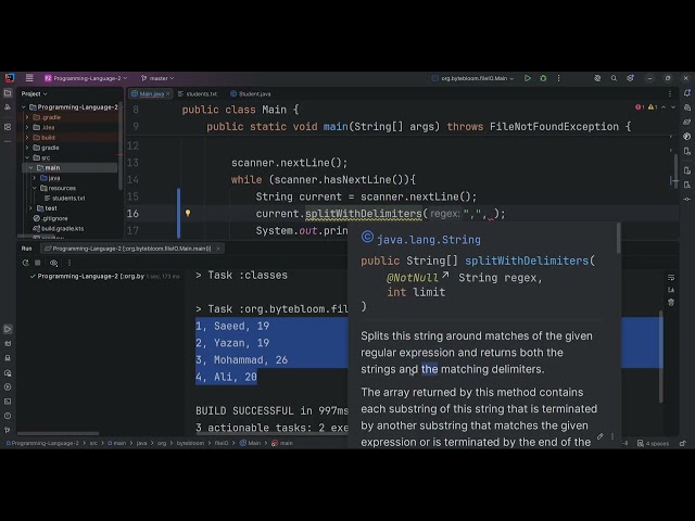 3 Comma Separated String into a Java Array