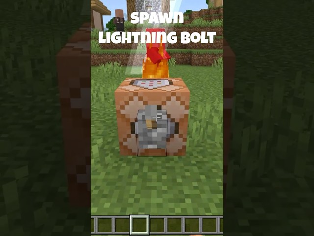 How to summon lightning in minecraft