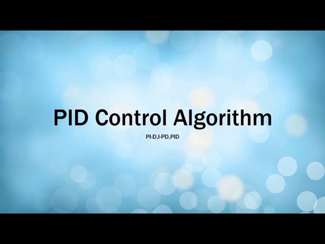 PID Control  Simplified