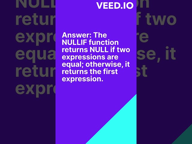 SQL NULLIF function #viralshort #learning #sqlserver #programminglanguage #coder #education