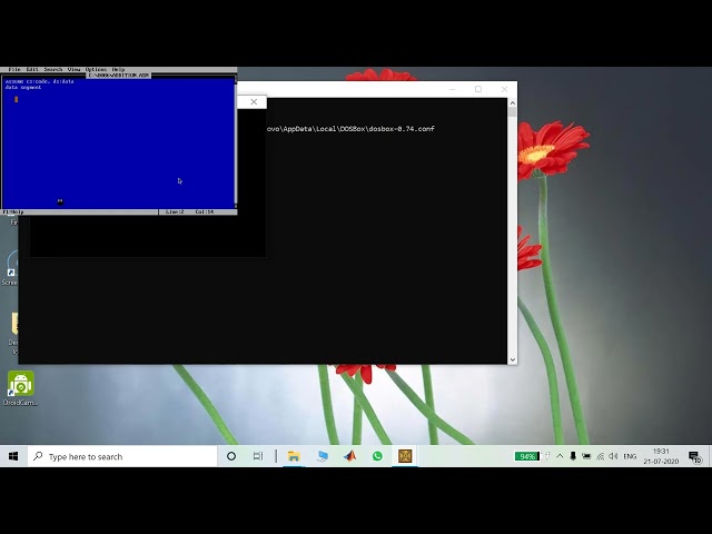 8086 experiment of addition on MASM