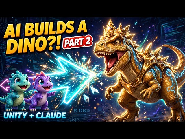 I Built a Merge Game in Unity Using AI + Claude | Dinosaur Game Development | Part 2