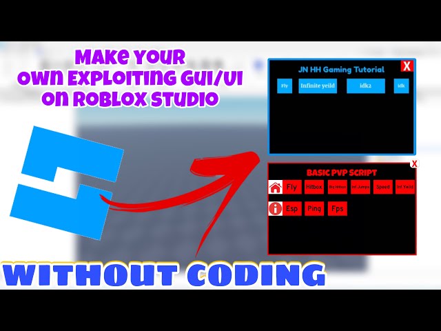 Make your OWN Roblox Exploiting Gui/Ui Without Coding on Roblox Studio | Supports Roblox Executors
