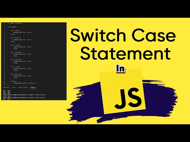 Switch Case Statement in JavaScript | How to Use the Switch Method in JavaScript