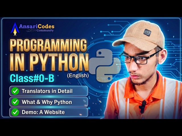 Programming in Python (ACC Eng.) - Class 0-B: Translators, Python & A Website with Python