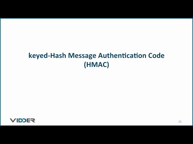 Keyed-Hash Message Authentication Code (HMAC)