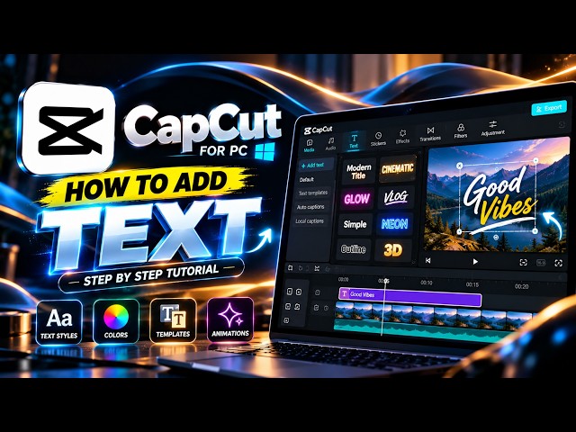 How to Add Text in CapCut PC | Complete Step-by-Step Tutorial 🔥 ---saitechinfooo