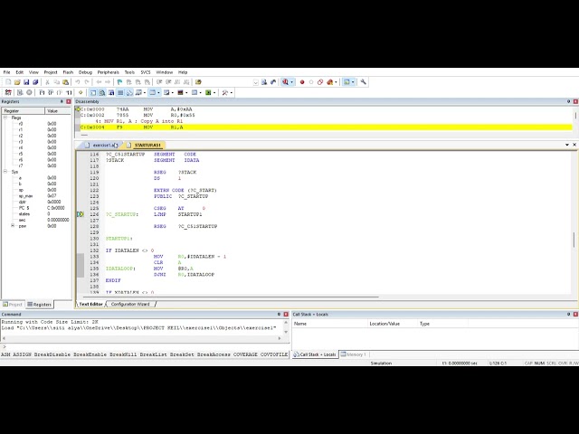microcontroller  exercise1