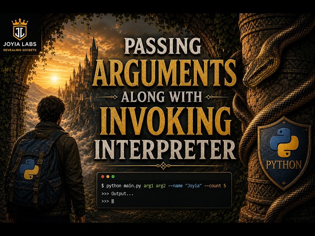 Passing Arguments Along with Invoking Python Interpreter  |python kingdom