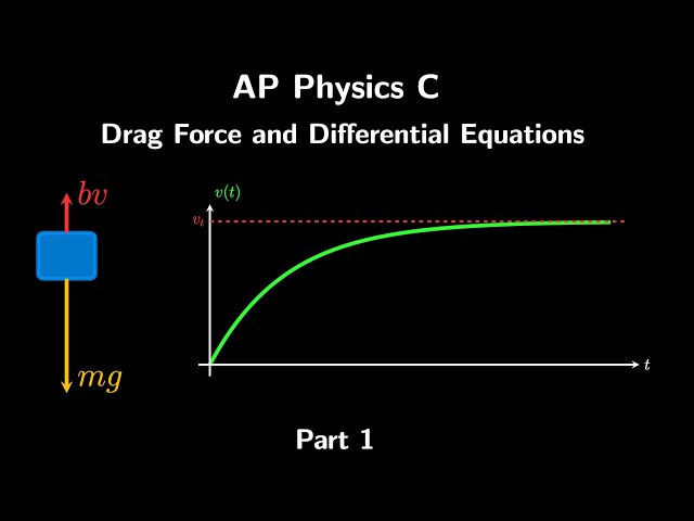 AP Physics C: Drag Force - How to Part 1