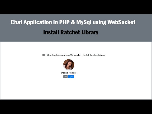Chat Application in PHP & MySql using WebSocket - Install Ratchet Library