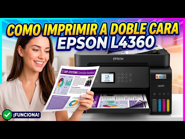 Double-sided duplex printing on Epson L4360 from computer, laptop, or smartphone