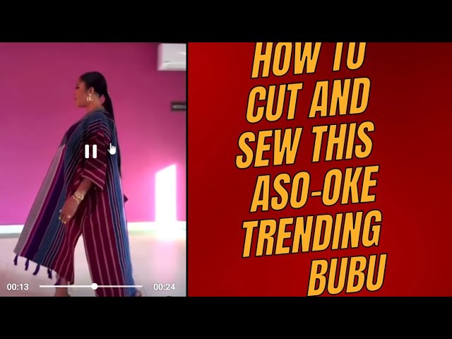 #diy #howto cut and sew this trending Aso-oke High-Low Bubu