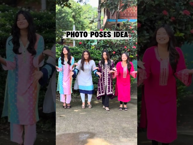 4 Best Friends Poses Idea❤️ #pose #photography #photoshoot