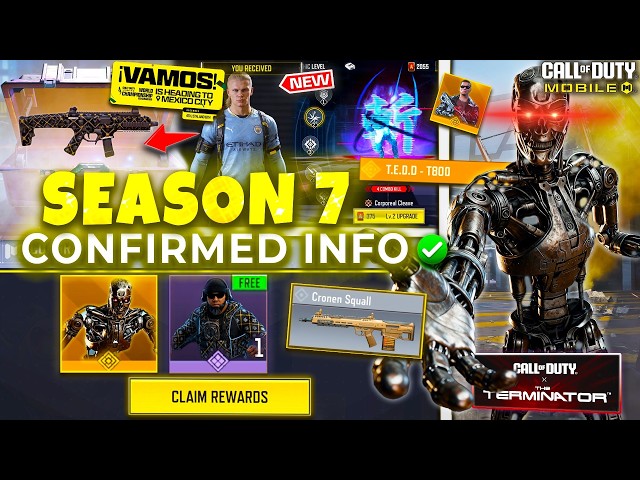 NEW Season 7 Leaks | Champs & Terminator Collabs | FREE Upcoming Events | COD Mobile | CODM Leaks