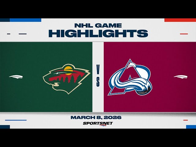 NHL Highlights | Wild vs. Avalanche - March 8, 2026