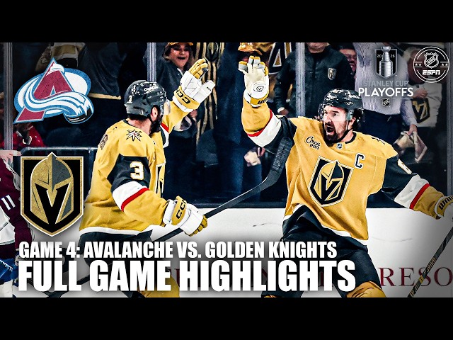 Western Conference Final – Game 4: Vegas Golden Knights vs. Colorado Avalanche Highlights | ESPN NHL