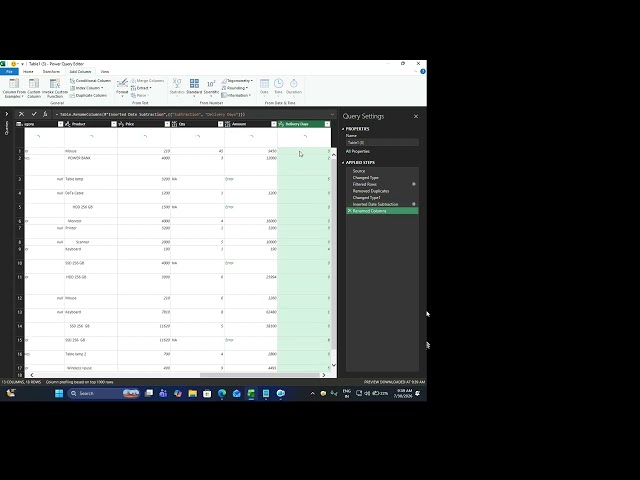 Learn Power Query Data Cleaning in Excel | Real-Time Example
