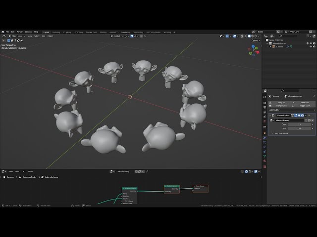 Blender Dynamic Asset - Radial Array