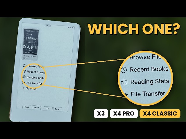 Xteink X4 Classic vs X4 Pro vs X3: Which Mini E-Reader Should You Buy?