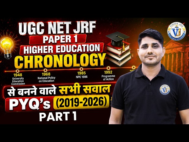 UGC NET Paper-1 2026 | UGC NET/JRF Chronology PYQs 2019-2026 Complete Timeline Trick Live | Shiv Sir