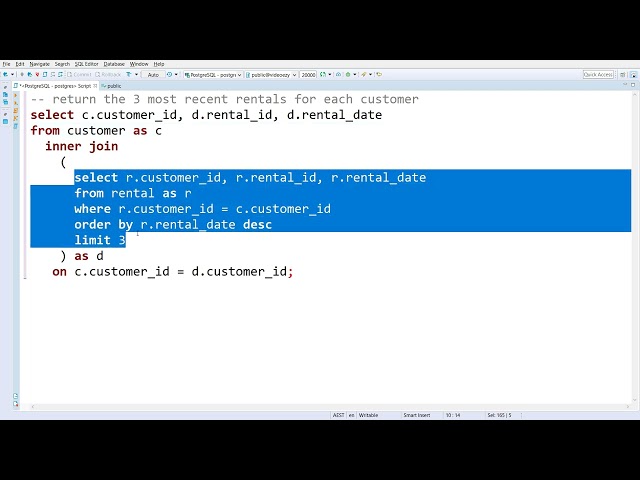 34 - Lateral subqueries | Mastery with SQL