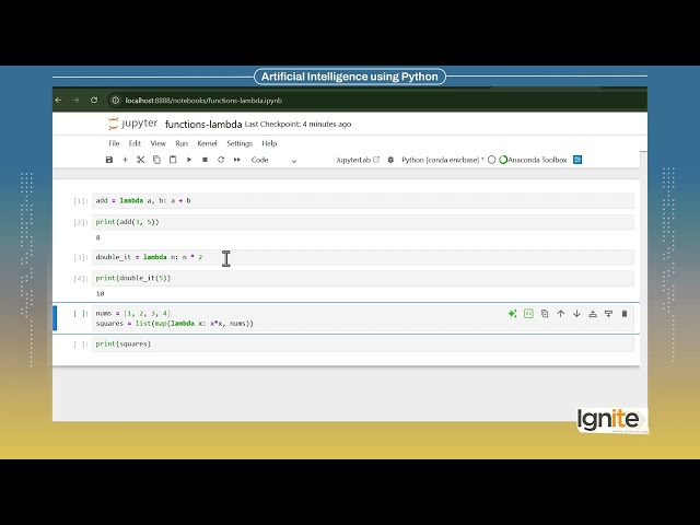 Topic 26 | Lambda Functions in Python