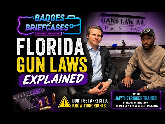Florida Gun Laws Explained (2026) | w/  @JaiyTheTriggerTrainer   + Former Law Enforcement