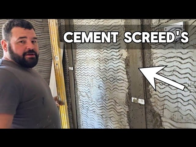 HOW TO RENDER A WALL PERFECTLY FLAT / dot and screed method