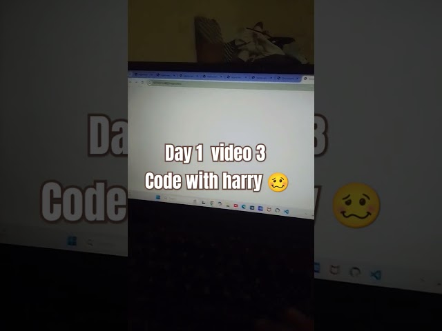 day 1 video 3 code with harry #codewithharry #webdevelopment #codes